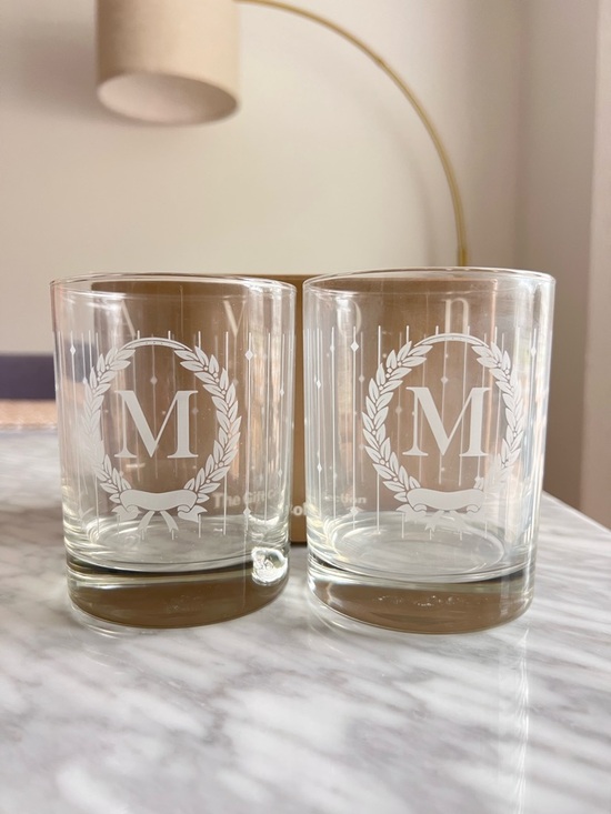 Avon Other - Vintage Avon Monogrammed M Tumblers 12 oz